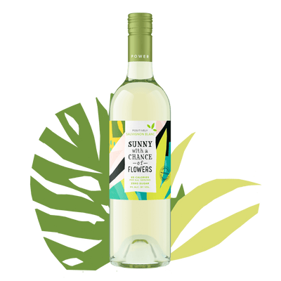 Sunny with a Chance of Flowers, Sauvignon Blanc, 85 calories, sugar free, low alcohol