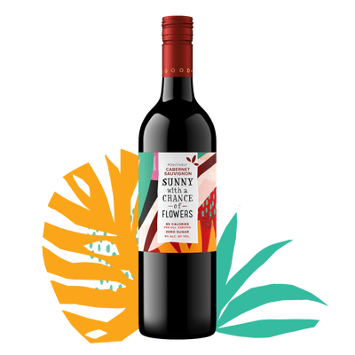 Sunny with a Chance of Flowers, Cabernet Sauvignon, 85 calories, sugar free, low alcohol